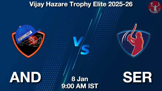 AND vs SER ड्रीम11 भविष्यवाणी, फैंटेसी क्रिकेट टीम - 08 जनवरी 2026