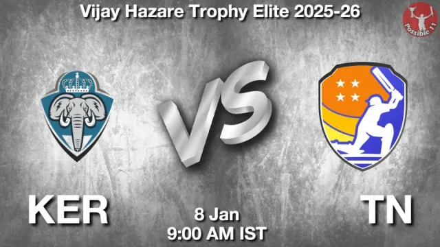 KER vs TN ड्रीम11 भविष्यवाणी, फैंटेसी क्रिकेट टीम - 08 जनवरी 2026