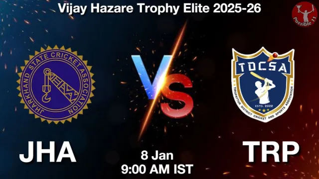 JHA vs TRP ड्रीम11 भविष्यवाणी, फैंटेसी क्रिकेट टीम - 08 जनवरी 2026