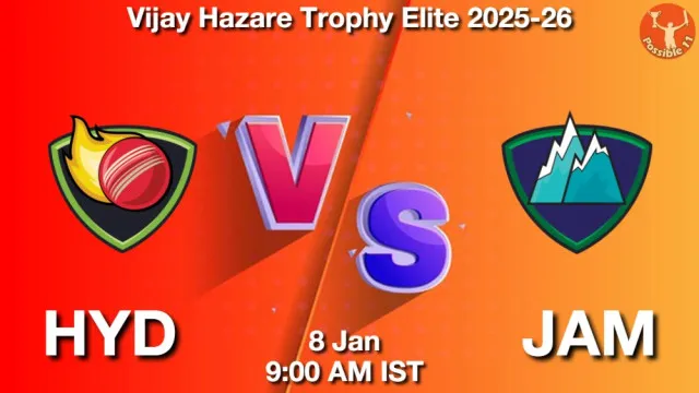 HYD vs JAM ड्रीम11 भविष्यवाणी, फैंटेसी क्रिकेट टीम - 08 जनवरी 2026