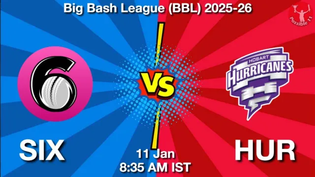 SIX vs HUR ड्रीम11 भविष्यवाणी, फैंटेसी क्रिकेट टीम - 11 जनवरी 2026
