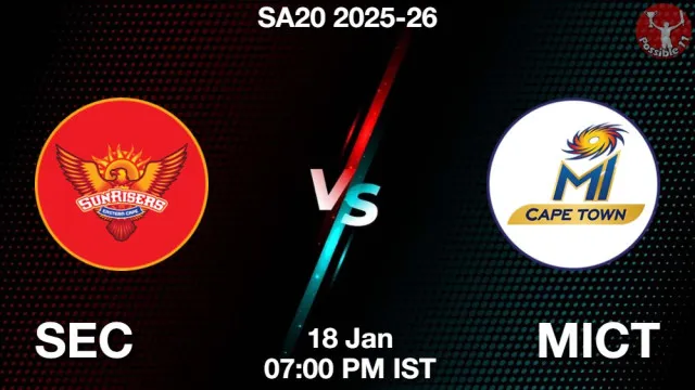 SEC vs MICT ड्रीम11 भविष्यवाणी, फैंटेसी क्रिकेट टीम - 18 जनवरी 2026