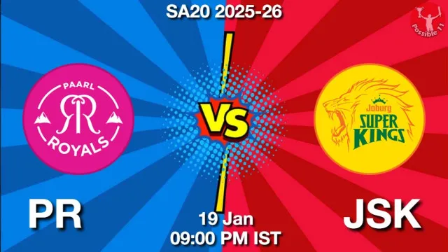 PR vs JSK ड्रीम11 भविष्यवाणी, फैंटेसी क्रिकेट टीम - 19 जनवरी 2026