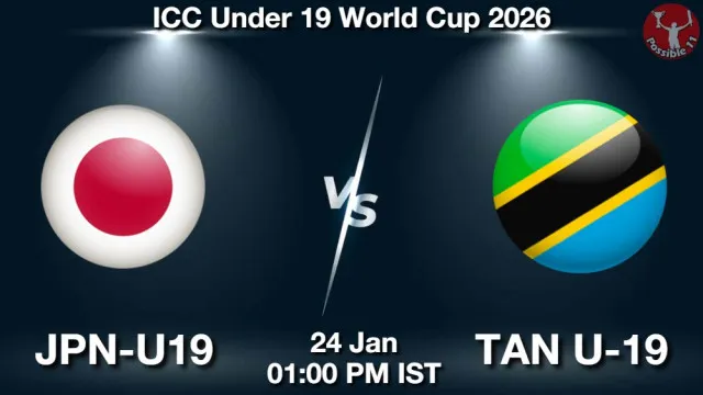 JPN-U19 vs TAN U-19 ड्रीम11 भविष्यवाणी, फैंटेसी क्रिकेट टीम - 24 जनवरी 2026