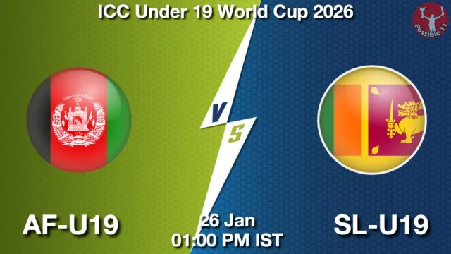 AF-U19 vs SL-U19 ड्रीम11 भविष्यवाणी, फैंटेसी क्रिकेट टीम - 26 जनवरी 2026