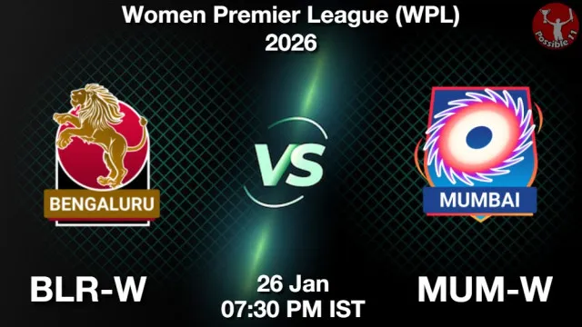 BLR-W vs MUM-W ड्रीम11 भविष्यवाणी, फैंटेसी क्रिकेट टीम - 26 जनवरी 2026