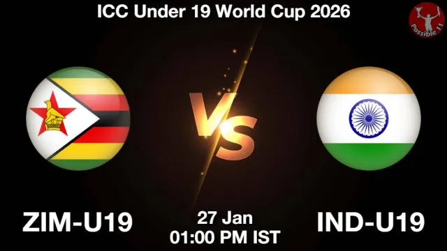 ZIM-U19 vs IND-U19 ड्रीम11 भविष्यवाणी, फैंटेसी क्रिकेट टीम - 27 जनवरी 2026