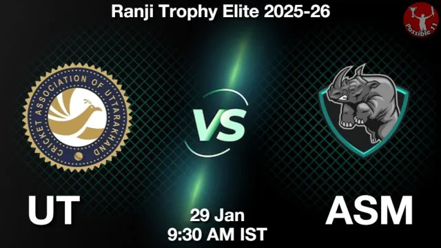 UT vs ASM ड्रीम11 भविष्यवाणी, फैंटेसी क्रिकेट टीम - 29 जनवरी 2026