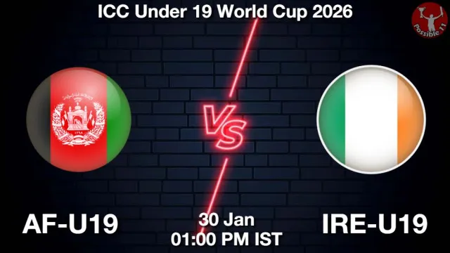 AF-U19 vs IRE-U19 ड्रीम11 भविष्यवाणी, फैंटेसी क्रिकेट टीम - 30 जनवरी 2026