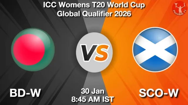 BD-W vs SCO-W ड्रीम11 भविष्यवाणी, फैंटेसी क्रिकेट टीम - 30 जनवरी 2026