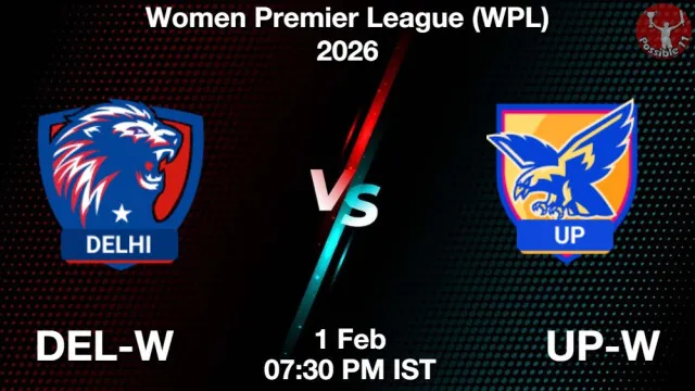 DEL-W vs UP-W ड्रीम11 भविष्यवाणी, फैंटेसी क्रिकेट टीम - 01 फ़रवरी 2026