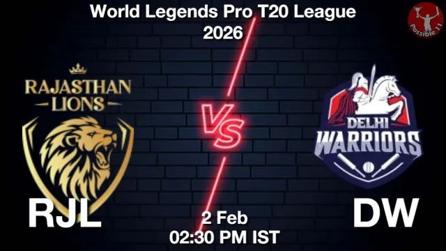 RJL vs DW ड्रीम11 भविष्यवाणी, फैंटेसी क्रिकेट टीम - 02 फ़रवरी 2026
