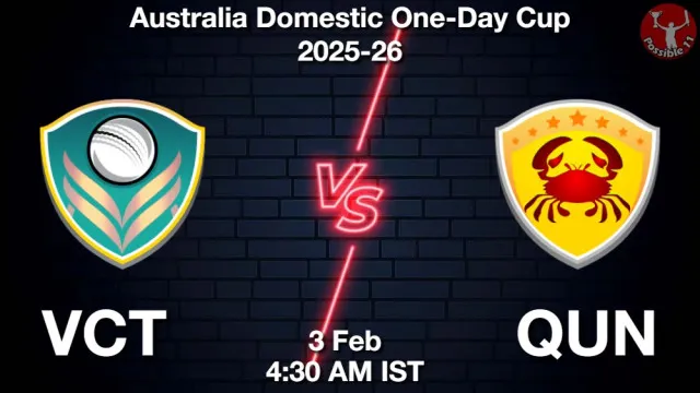 VCT vs QUN ड्रीम11 भविष्यवाणी, फैंटेसी क्रिकेट टीम - 03 फ़रवरी 2026