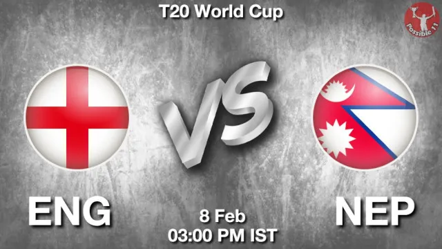 ENG vs NEP ड्रीम11 भविष्यवाणी, फैंटेसी क्रिकेट टीम - 08 फ़रवरी 2026