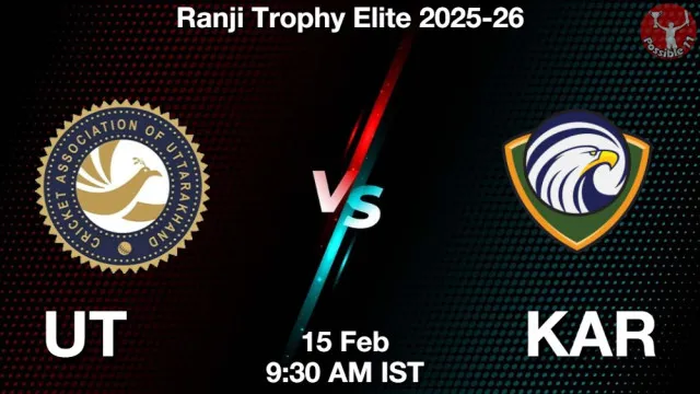 UT vs KAR ड्रीम11 भविष्यवाणी, फैंटेसी क्रिकेट टीम - 15 फ़रवरी 2026