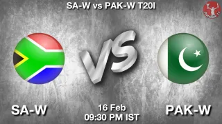 SA-W vs PAK-W Matcch Previews