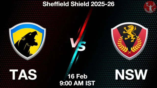 TAS vs NSW ड्रीम11 भविष्यवाणी, फैंटेसी क्रिकेट टीम - 16 फ़रवरी 2026