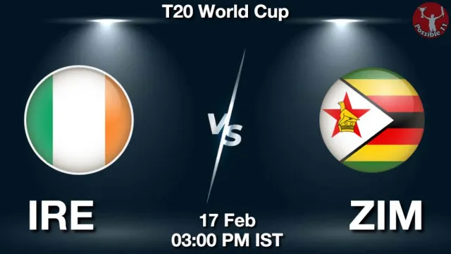 IRE vs ZIM ड्रीम11 भविष्यवाणी, फैंटेसी क्रिकेट टीम - 17 फ़रवरी 2026
