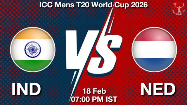 IND vs NED ड्रीम11 भविष्यवाणी, फैंटेसी क्रिकेट टीम - 18 फ़रवरी 2026