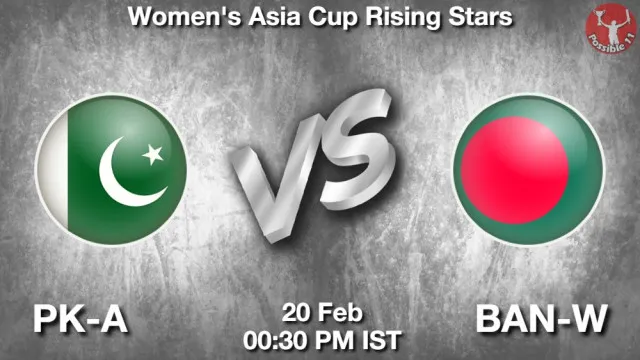 PK-A-W vs BAN-A-W ड्रीम11 भविष्यवाणी, फैंटेसी क्रिकेट टीम - 20 फ़रवरी 2026