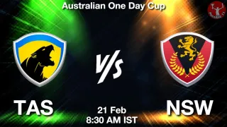 TAS vs NSW Matcch Previews