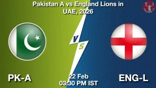 PK-A vs ENG-L Matcch Previews