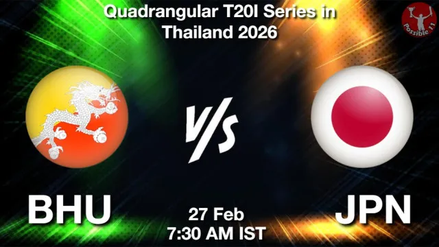 BHU vs JPN ड्रीम11 भविष्यवाणी, फैंटेसी क्रिकेट टीम - 27 फ़रवरी 2026