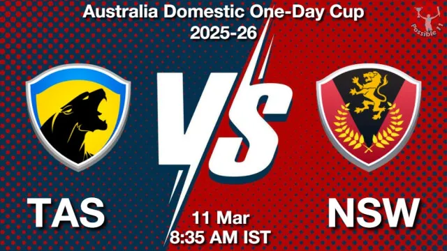 TAS vs NSW ड्रीम11 भविष्यवाणी, फैंटेसी क्रिकेट टीम - 11 मार्च 2026