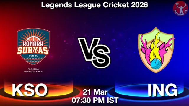 KSO vs ING ड्रीम11 भविष्यवाणी, फैंटेसी क्रिकेट टीम - 21 मार्च 2026