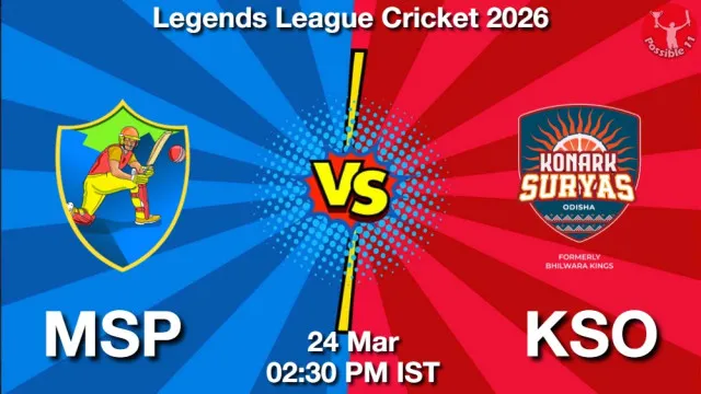 MSP vs KSO ड्रीम11 भविष्यवाणी, फैंटेसी क्रिकेट टीम - 24 मार्च 2026