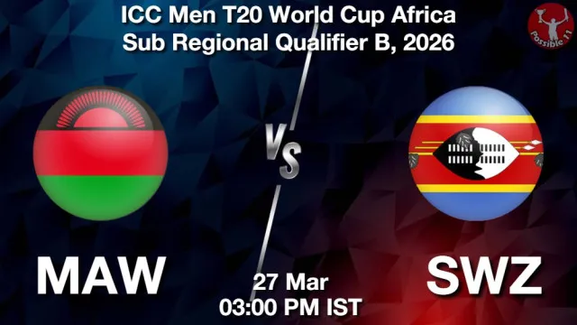 MAW vs SWZ ड्रीम11 भविष्यवाणी, फैंटेसी क्रिकेट टीम - 27 मार्च 2026