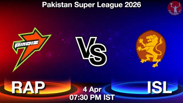 RAP vs ISL ड्रीम11 भविष्यवाणी, फैंटेसी क्रिकेट टीम - 04 अप्रैल 2026