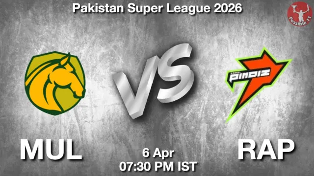 MUL vs RAP ड्रीम11 भविष्यवाणी, फैंटेसी क्रिकेट टीम - 06 अप्रैल 2026