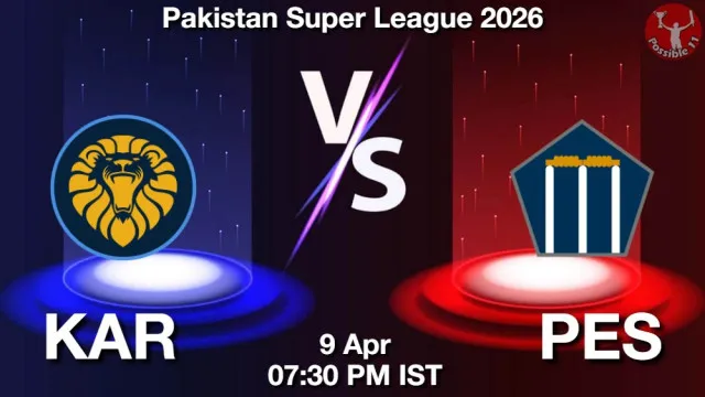 KAR vs PES ड्रीम11 भविष्यवाणी, फैंटेसी क्रिकेट टीम - 09 अप्रैल 2026