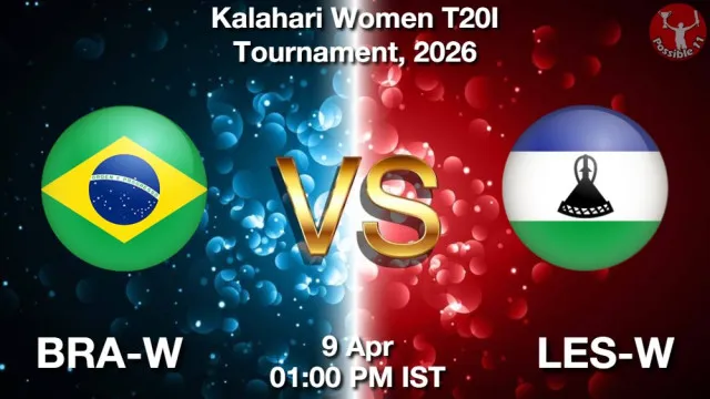 BRA-W vs LES-W ड्रीम11 भविष्यवाणी, फैंटेसी क्रिकेट टीम - 09 अप्रैल 2026