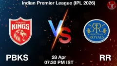 PBKS vs RR Match Result