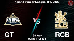 GT vs RCB Match Result
