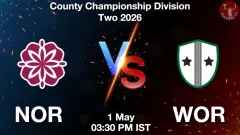 NOR vs WOR Match Result