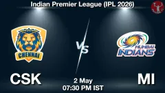 CSK vs MI Match Preview, Picture