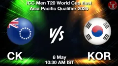 CK vs KOR Match Preview, Picture