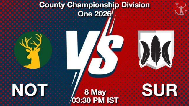 NOT vs SUR Match Previews and Cricket Tips