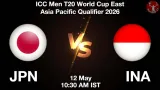 JPN vs INA Dream11 Prediction, Preview & Updates - <small>Tue, 12 May 10:30 AM IST</small>