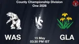 WAS vs GLA Dream11 Prediction, Preview & Updates - <small>Fri, 15 May 03:30 PM IST</small>