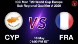 CYP vs FRA Dream11 Prediction, Preview & Updates - <small>Sat, 16 May 01:00 PM IST</small>