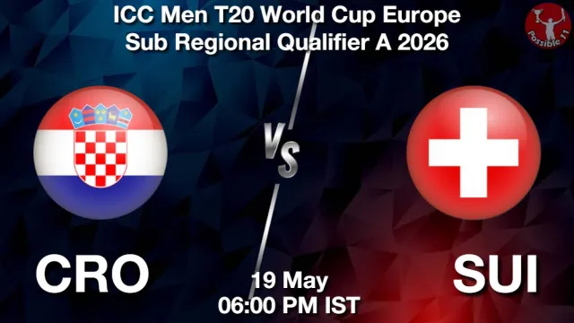 CRO vs SUI Match Previews and Cricket Tips