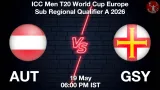 AUT vs GSY Dream11 Prediction, Preview & Updates - <small>Tue, 19 May 06:00 PM IST</small>