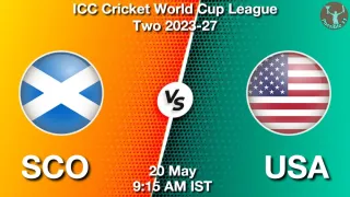 SCO vs USA - ICC Cricket