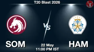 SOM vs HAM - T20 Blast