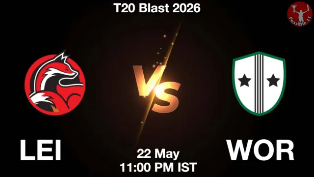 LEI vs WOR Match Previews and Cricket Tips