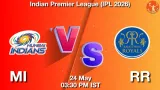 MI vs RR Dream11 Prediction, Preview & Updates - <small>Sun, 24 May 03:30 PM IST</small>